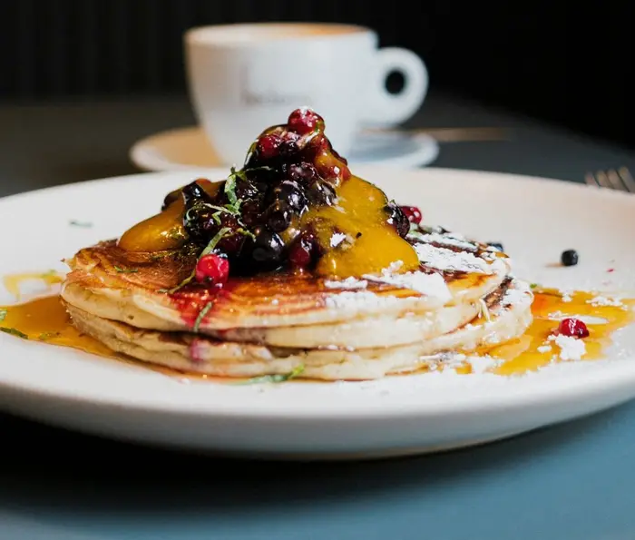 Pancakes de frutos rojos